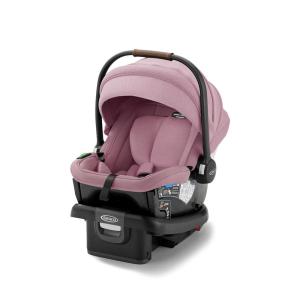imageGraco Gomax Infant Car Seat Ace Lightweight Reclining Rear Facing Car Seat Installs with or Without a BaseOrchid Haze