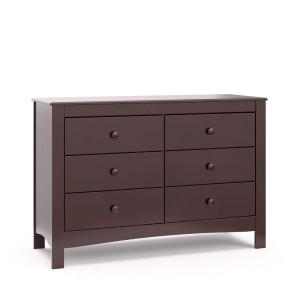 imageGraco Noah 3 Drawer Chest with Changing Topper Pebble Gray  GREENGUARD Gold Certified Baby Dresser Table Top for Nursery KidsEspresso