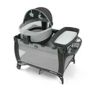 imageGraco Pack n Play Dome LX Playard with Baby Bassinet Lightweight Portable Crib PushButton Fold Travel Crib Redmond ConvertibleAstin