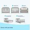 imageGraco Benton 5in1 Convertible Crib Gray  GREENGUARD Gold Certified Converts from Baby Crib to Toddler Bed Daybed and FullSize Bed Fits Standard FullSize Crib MattressPebble Gray