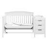 imageGraco Benton 5in1 Convertible Crib Gray  GREENGUARD Gold Certified Converts from Baby Crib to Toddler Bed Daybed and FullSize Bed Fits Standard FullSize Crib MattressWhite