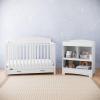 imageGraco Benton 5in1 Convertible Crib Gray  GREENGUARD Gold Certified Converts from Baby Crib to Toddler Bed Daybed and FullSize Bed Fits Standard FullSize Crib MattressWhite