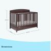 imageGraco Benton 5in1 Convertible Crib Gray  GREENGUARD Gold Certified Converts from Baby Crib to Toddler Bed Daybed and FullSize Bed Fits Standard FullSize Crib MattressEspresso