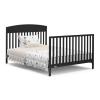 imageGraco Benton 5in1 Convertible Crib Gray  GREENGUARD Gold Certified Converts from Baby Crib to Toddler Bed Daybed and FullSize Bed Fits Standard FullSize Crib MattressBlack