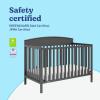 imageGraco Benton 5in1 Convertible Crib Gray  GREENGUARD Gold Certified Converts from Baby Crib to Toddler Bed Daybed and FullSize Bed Fits Standard FullSize Crib MattressGrey