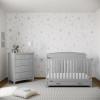 imageGraco Benton 5in1 Convertible Crib Gray  GREENGUARD Gold Certified Converts from Baby Crib to Toddler Bed Daybed and FullSize Bed Fits Standard FullSize Crib MattressPebble Gray
