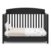 imageGraco Benton 5in1 Convertible Crib Gray  GREENGUARD Gold Certified Converts from Baby Crib to Toddler Bed Daybed and FullSize Bed Fits Standard FullSize Crib MattressBlack