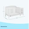 imageGraco Benton 5in1 Convertible Crib Gray  GREENGUARD Gold Certified Converts from Baby Crib to Toddler Bed Daybed and FullSize Bed Fits Standard FullSize Crib MattressWhite