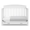 imageGraco Benton 5in1 Convertible Crib Gray  GREENGUARD Gold Certified Converts from Baby Crib to Toddler Bed Daybed and FullSize Bed Fits Standard FullSize Crib MattressWhite