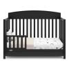 imageGraco Benton 5in1 Convertible Crib Gray  GREENGUARD Gold Certified Converts from Baby Crib to Toddler Bed Daybed and FullSize Bed Fits Standard FullSize Crib MattressBlack