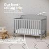imageGraco Benton 5in1 Convertible Crib Gray  GREENGUARD Gold Certified Converts from Baby Crib to Toddler Bed Daybed and FullSize Bed Fits Standard FullSize Crib MattressPebble Gray