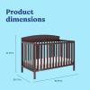 imageGraco Benton 5in1 Convertible Crib Gray  GREENGUARD Gold Certified Converts from Baby Crib to Toddler Bed Daybed and FullSize Bed Fits Standard FullSize Crib MattressEspresso