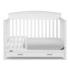 imageGraco Benton 5in1 Convertible Crib Gray  GREENGUARD Gold Certified Converts from Baby Crib to Toddler Bed Daybed and FullSize Bed Fits Standard FullSize Crib MattressWhite