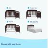 imageGraco Benton 5in1 Convertible Crib Gray  GREENGUARD Gold Certified Converts from Baby Crib to Toddler Bed Daybed and FullSize Bed Fits Standard FullSize Crib MattressEspresso