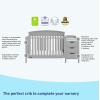 imageGraco Benton 5in1 Convertible Crib Gray  GREENGUARD Gold Certified Converts from Baby Crib to Toddler Bed Daybed and FullSize Bed Fits Standard FullSize Crib MattressPebble Gray