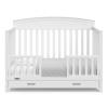imageGraco Benton 5in1 Convertible Crib Gray  GREENGUARD Gold Certified Converts from Baby Crib to Toddler Bed Daybed and FullSize Bed Fits Standard FullSize Crib MattressWhite