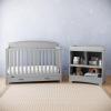 imageGraco Benton 5in1 Convertible Crib Gray  GREENGUARD Gold Certified Converts from Baby Crib to Toddler Bed Daybed and FullSize Bed Fits Standard FullSize Crib MattressPebble Gray
