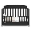 imageGraco Benton 5in1 Convertible Crib Gray  GREENGUARD Gold Certified Converts from Baby Crib to Toddler Bed Daybed and FullSize Bed Fits Standard FullSize Crib MattressBlack