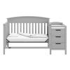 imageGraco Benton 5in1 Convertible Crib Gray  GREENGUARD Gold Certified Converts from Baby Crib to Toddler Bed Daybed and FullSize Bed Fits Standard FullSize Crib MattressPebble Gray