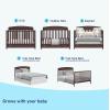 imageGraco Benton 5in1 Convertible Crib Gray  GREENGUARD Gold Certified Converts from Baby Crib to Toddler Bed Daybed and FullSize Bed Fits Standard FullSize Crib MattressEspresso