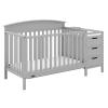 imageGraco Benton 5in1 Convertible Crib Gray  GREENGUARD Gold Certified Converts from Baby Crib to Toddler Bed Daybed and FullSize Bed Fits Standard FullSize Crib MattressPebble Gray