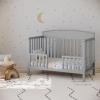imageGraco Benton 5in1 Convertible Crib Gray  GREENGUARD Gold Certified Converts from Baby Crib to Toddler Bed Daybed and FullSize Bed Fits Standard FullSize Crib MattressPebble Gray