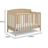 imageGraco Benton 5in1 Convertible Crib Gray  GREENGUARD Gold Certified Converts from Baby Crib to Toddler Bed Daybed and FullSize Bed Fits Standard FullSize Crib MattressDriftwood