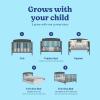 imageGraco Benton 5in1 Convertible Crib Gray  GREENGUARD Gold Certified Converts from Baby Crib to Toddler Bed Daybed and FullSize Bed Fits Standard FullSize Crib MattressGrey