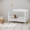imageGraco Benton 5in1 Convertible Crib Gray  GREENGUARD Gold Certified Converts from Baby Crib to Toddler Bed Daybed and FullSize Bed Fits Standard FullSize Crib MattressWhite