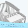 imageGraco Benton 5in1 Convertible Crib Gray  GREENGUARD Gold Certified Converts from Baby Crib to Toddler Bed Daybed and FullSize Bed Fits Standard FullSize Crib MattressPebble Gray