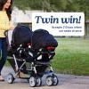 imageGraco DuoGlider Double Stroller  Lightweight Double Stroller with Tandem Seating Glacier