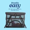 imageGraco Lite Traveler 4 in 1 Playard with 4 Modes Bedside Bassinet Toddler Playpen Free Play and Slumber Tent Mode Lightweight Portable Playard with Canopy and Carry Bag