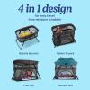 imageGraco Lite Traveler 4 in 1 Playard with 4 Modes Bedside Bassinet Toddler Playpen Free Play and Slumber Tent Mode Lightweight Portable Playard with Canopy and Carry Bag