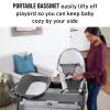 imageGraco On The Go Zip DLX Pack n Play Playard Folding Playpen with Bassinet Portable Crib ParkerDerby