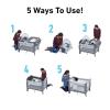 imageGraco On The Go Zip DLX Pack n Play Playard Folding Playpen with Bassinet Portable Crib ParkerDerby