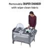 imageGraco On The Go Zip DLX Pack n Play Playard Folding Playpen with Bassinet Portable Crib ParkerDerby