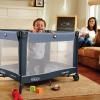 imageGraco On The Go Zip Pack n Play Playard Folding Playpen with Bassinet Portable Crib Reevesw Changer