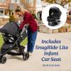 imageGraco Outpace LX AllTerrain 3Wheel Baby Stroller Cohen  Compatible for Travel System Easy OneHand Fold inSeat Suspension for Comfortable Ride NeverFlat Rubber TiresStroller  Car Seat