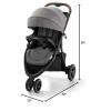 imageGraco Outpace LX AllTerrain 3Wheel Baby Stroller Cohen  Compatible for Travel System Easy OneHand Fold inSeat Suspension for Comfortable Ride NeverFlat Rubber TiresStroller