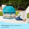 imageGraco Pack n Play LiteTraveler LX Playard Outdoor and Indoor Playspace with Compact Fold UV CanopyBrixton