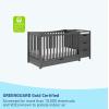 imageGraco Remi 4in1 Convertible Crib ampamp Changer with Drawer Gray  GREENGUARD Gold Certified Crib and Changing Table Combo Includes Changing Pad Converts to Toddler Bed Daybed and FullSize Bed