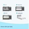 imageGraco Remi 4in1 Convertible Crib ampamp Changer with Drawer Gray  GREENGUARD Gold Certified Crib and Changing Table Combo Includes Changing Pad Converts to Toddler Bed Daybed and FullSize Bed