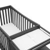 imageGraco Remi 4in1 Convertible Crib ampamp Changer with Drawer Gray  GREENGUARD Gold Certified Crib and Changing Table Combo Includes Changing Pad Converts to Toddler Bed Daybed and FullSize Bed