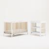 imageGraco Teddi 5in1 Convertible Crib with Drawer Pebble Gray with White  GREENGUARD Gold Certified Crib with Drawer Combo FullSize Nursery Storage Drawer Converts to Toddler BedWhiteDriftwood
