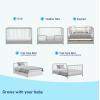 imageGraco Teddi 5in1 Convertible Crib with Drawer Pebble Gray with White  GREENGUARD Gold Certified Crib with Drawer Combo FullSize Nursery Storage Drawer Converts to Toddler BedPebble GrayWhite