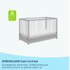 imageGraco Teddi 5in1 Convertible Crib with Drawer Pebble Gray with White  GREENGUARD Gold Certified Crib with Drawer Combo FullSize Nursery Storage Drawer Converts to Toddler BedPebble GrayWhite