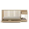 imageGraco Teddi 5in1 Convertible Crib with Drawer Pebble Gray with White  GREENGUARD Gold Certified Crib with Drawer Combo FullSize Nursery Storage Drawer Converts to Toddler BedDriftwood