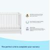 imageGraco Teddi 5in1 Convertible Crib with Drawer Pebble Gray with White  GREENGUARD Gold Certified Crib with Drawer Combo FullSize Nursery Storage Drawer Converts to Toddler BedWhite
