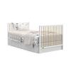 imageGraco Teddi 5in1 Convertible Crib with Drawer Pebble Gray with White  GREENGUARD Gold Certified Crib with Drawer Combo FullSize Nursery Storage Drawer Converts to Toddler BedWhiteDriftwood
