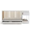 imageGraco Teddi 5in1 Convertible Crib with Drawer Pebble Gray with White  GREENGUARD Gold Certified Crib with Drawer Combo FullSize Nursery Storage Drawer Converts to Toddler BedWhiteDriftwood